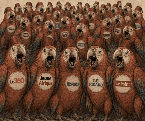 Caricature animée des perroquets du Royaume